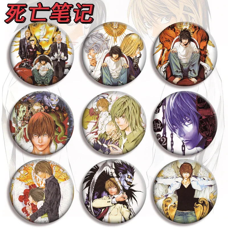 24 Pieces Cosplay Badge Brooch | Accessories | Death Note