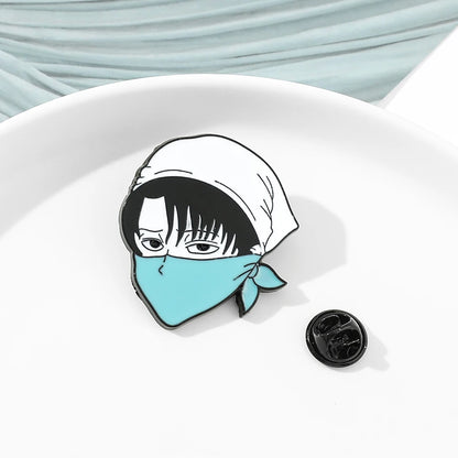 AoT Levi Ackerman Brooch Hard Enamel Badge | Jewelry Accessories | Attack on Titan