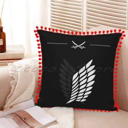 Aot Pillow Cover Personalized Diy Throw Pillow | Pillow Cover | Attack on Titan