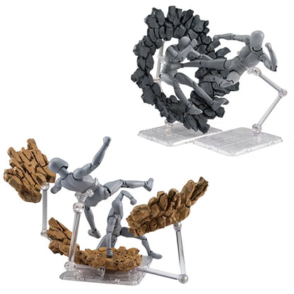 Ground Fissure Explosion Platform Impact  Model | Action Figure Accessory | One Piece