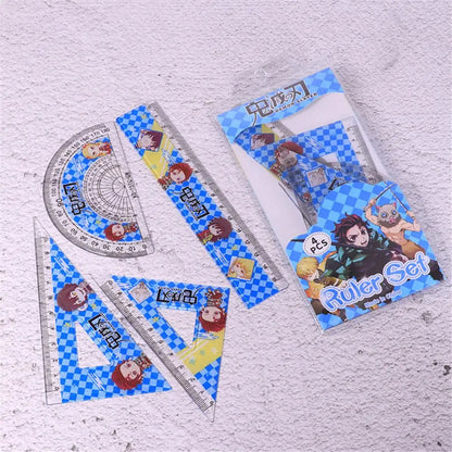 Plastic Blade Set Ruler Triangle Ruler | Accessories | Demon Slayer