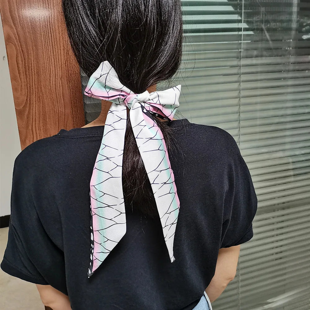 Cosplay Silk Scarf | Hair Accessories | Demon Slayer