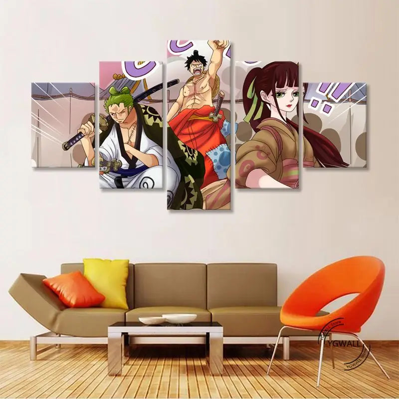 Luffy Tama Zoro Home Decorative Prints | Poster | One Piece