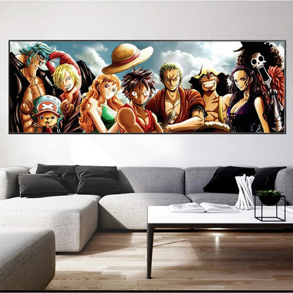 Straw Hat Pirate Canvas Painting | Poster | One Piece