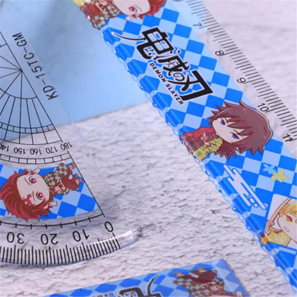 Plastic Blade Set Ruler Triangle Ruler | Accessories | Demon Slayer