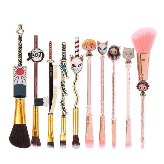 Demon Slayer Makeup Brushes Set | Makeup Brushes | Demon Slayer