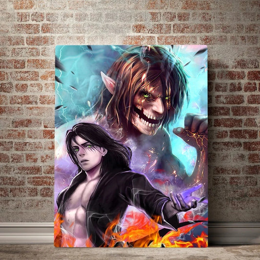 Attack On Titan Canvas Painting Alen Pictures | Wall Art | Attack on Titan