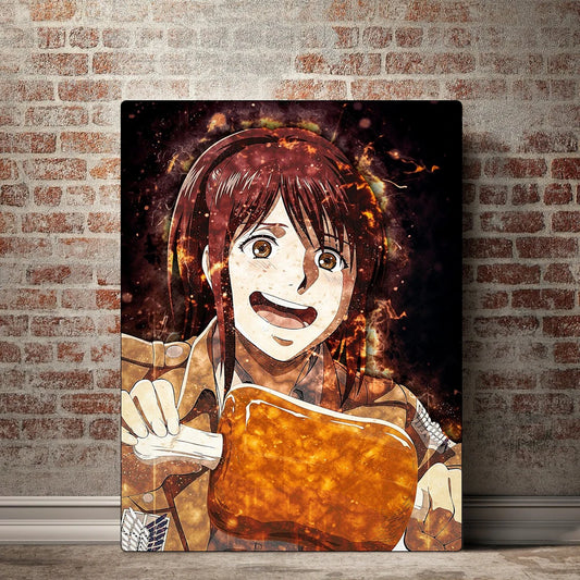 HD Printed Attack on Titan Canvas Painting Sasha Blaus Poster | Wall Art | Attack on Titan