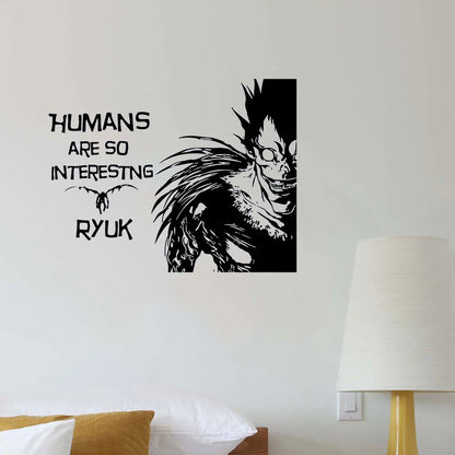 Vinyl Wall Decal Death Note Quote | Wall Sticker | Death Note