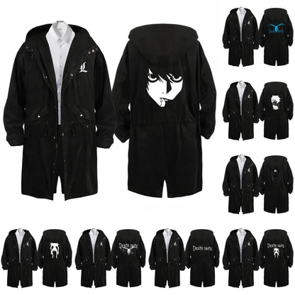 DEATH NOTE Hoodie Yagami Light L·Lawliet Overcoat | Hoodie | Death Note