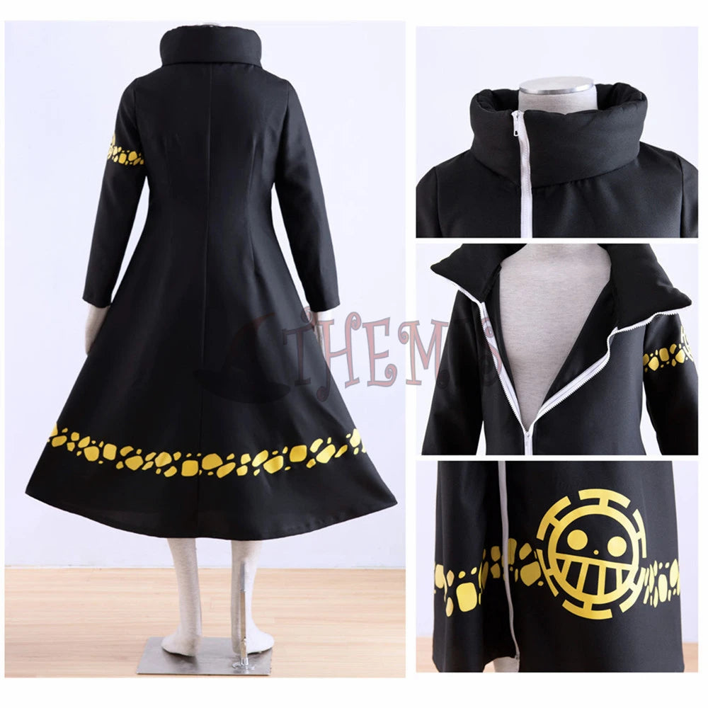 Athemis ONE PIECE Trafalgar Law (Trafalgar D Water Law) Long Coat Jacket Cosplay Costume | Costume | One Piece