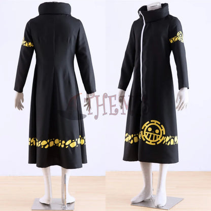 Athemis ONE PIECE Trafalgar Law (Trafalgar D Water Law) Long Coat Jacket Cosplay Costume | Costume | One Piece