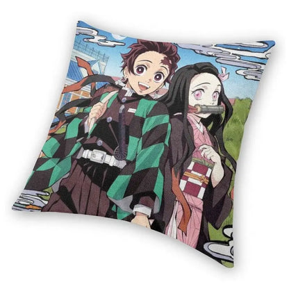 Tanjirou Nezuko Cushion Cover | Pillowcase | Demon Slayer