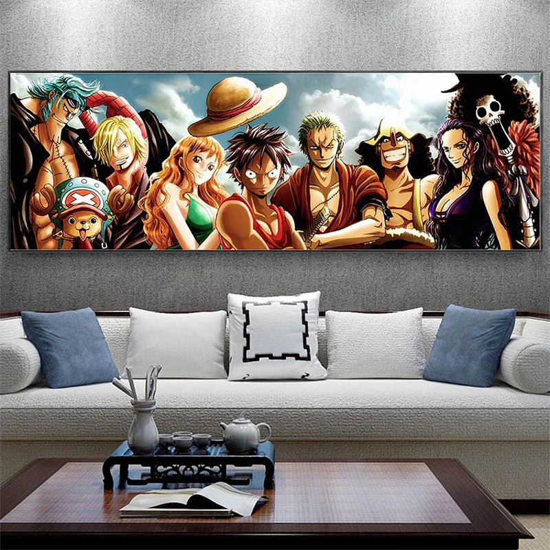 Straw Hat Pirate Canvas Painting | Poster | One Piece