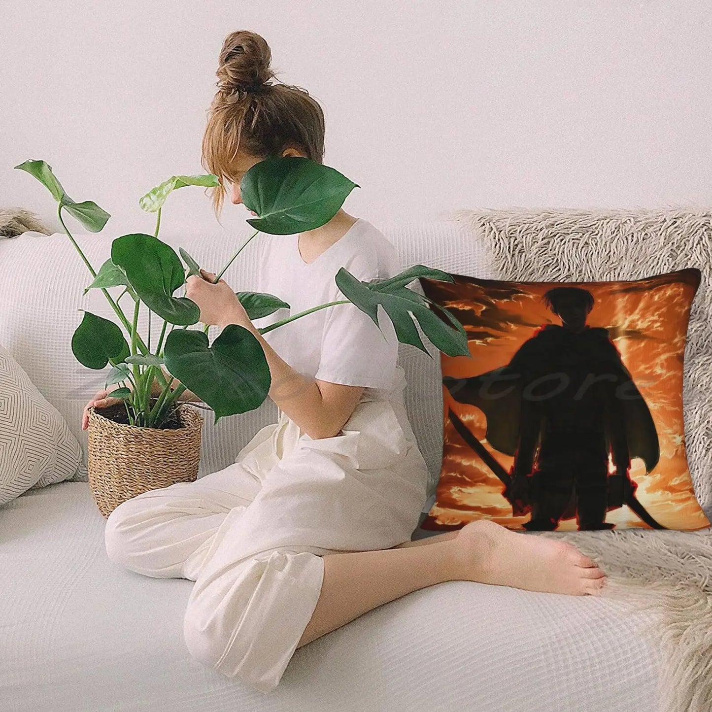 Attack On Titan Pillow Cover Personalized Diy Throw | Pillow Cover | Attack on Titan