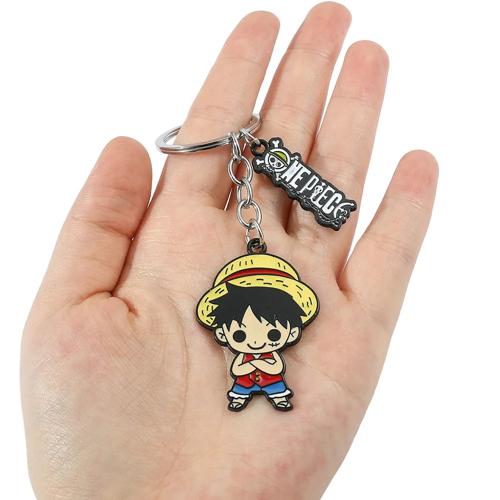 One Piece Cute Monkey D Luffy Chopper Sanji Keychain | Keychain | One Piece