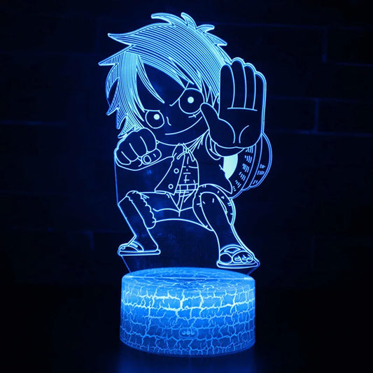 One Piece Monkey D Luffy 3D Lamp | Night Light | One Piece