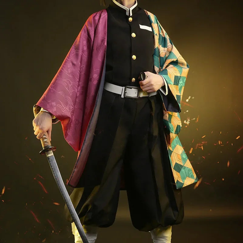 Tomioka Giyuu Cosplay | Kimono Cloak Costume | Demon Slayer