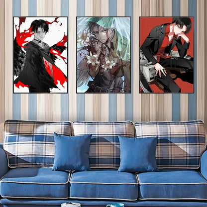 Levi Attack On Titan Poster Stickers Art Wall Murals | Stickers | Attack on Titan