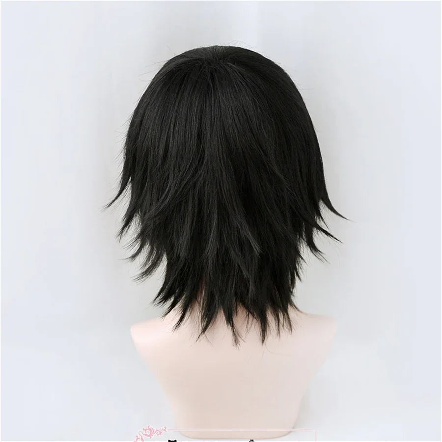 Hio Wig Black Short Fluffy | Cosplay | Chainsaw Man