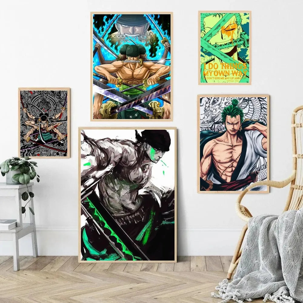 1pc One Piece Roronoa Zoro Poster Paper Print | Poster | One Piece