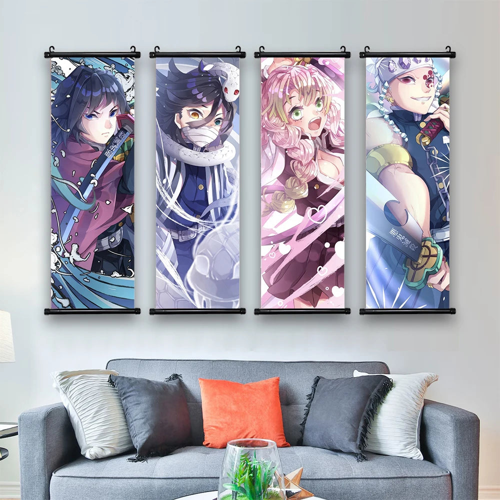 Kyoujurou Muichirou Kochou Tengen Scroll | Decor | Demon Slayer