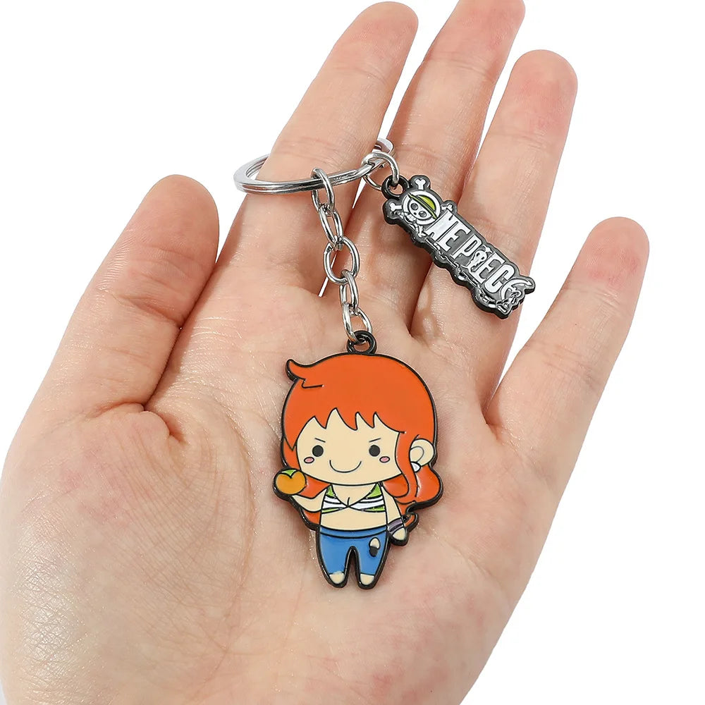 One Piece Cute Monkey D Luffy Chopper Sanji Keychain | Keychain | One Piece