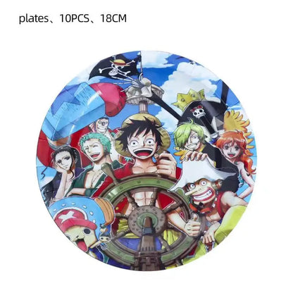 ONE PIECE Disposable Party Tableware Happy Birthday Banner | Party Supplies | One Piece