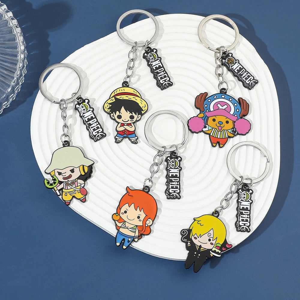 One Piece Keychain Luffy Straw Hat Sanji Nami Chopper | Keychain | One Piece