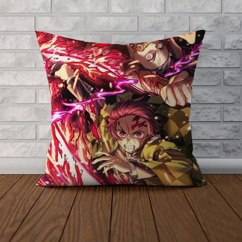 Home Decor Cushions 40x40 | Pillowcase | Demon Slayer