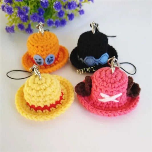 One Piece Luffy Ace Chopper Straw Hat Keychain | Keychain | One Piece