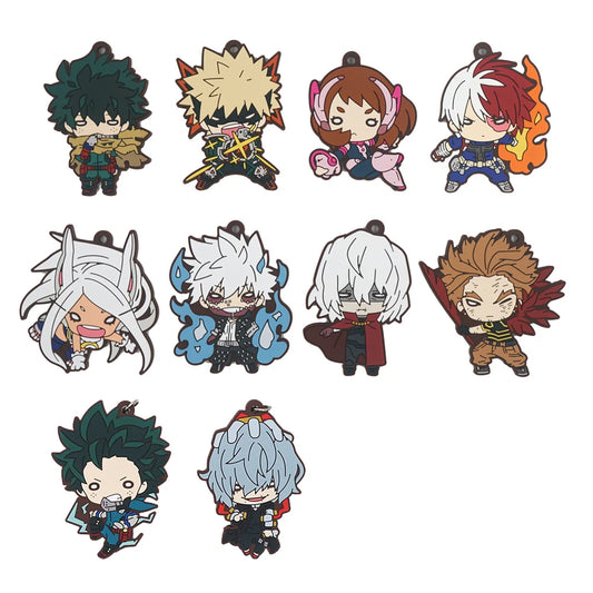 MHA Bakugou Katsuki Midoriya Izuku Dabi Hawks | Rubber Keychain | My Hero Academia