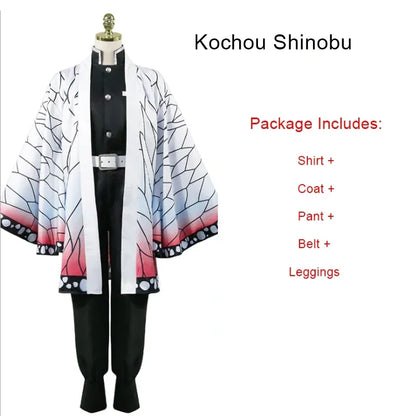 Kochou Shinobu Cosplay Costume | Kimono Sets Wig | Demon Slayer