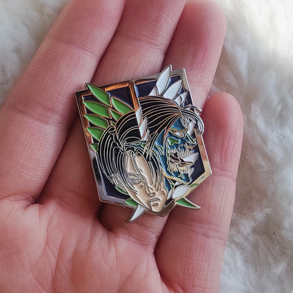 AoT Levi Enamel Pin Lapel Brooch | Jewelry Accessory | Attack on Titan