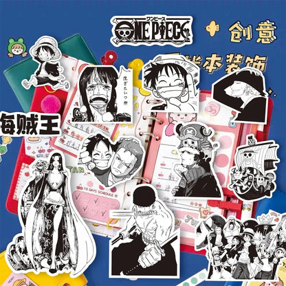 10/30/65pcs Black White ONE PIECE Stickers | Sticker | One Piece