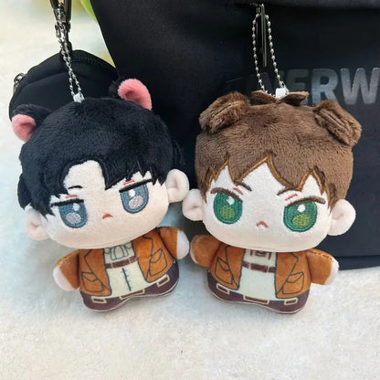 12cm Levi Eren Mikasa Plush Keychain | Keychain | Attack on Titan