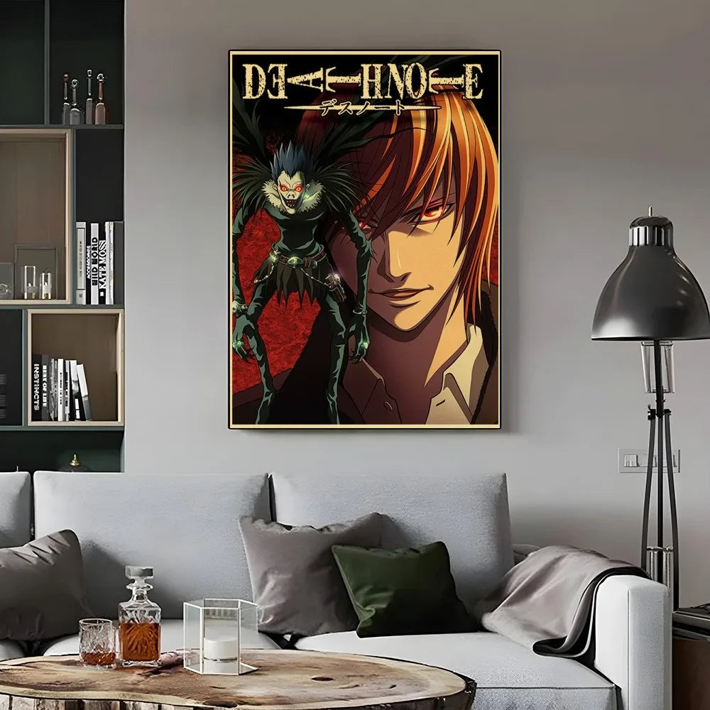 DEATH NOTE Poster Self-adhesive Art | Waterproof Sticker | Death Note