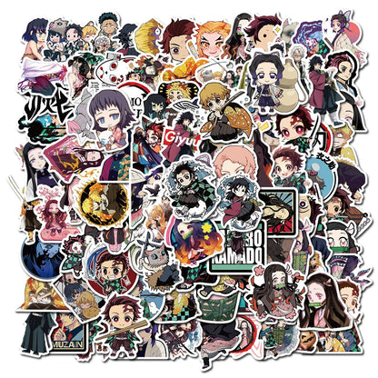 100pcs Demon Slayer Waterproof Stickers | Stickers | Demon Slayer