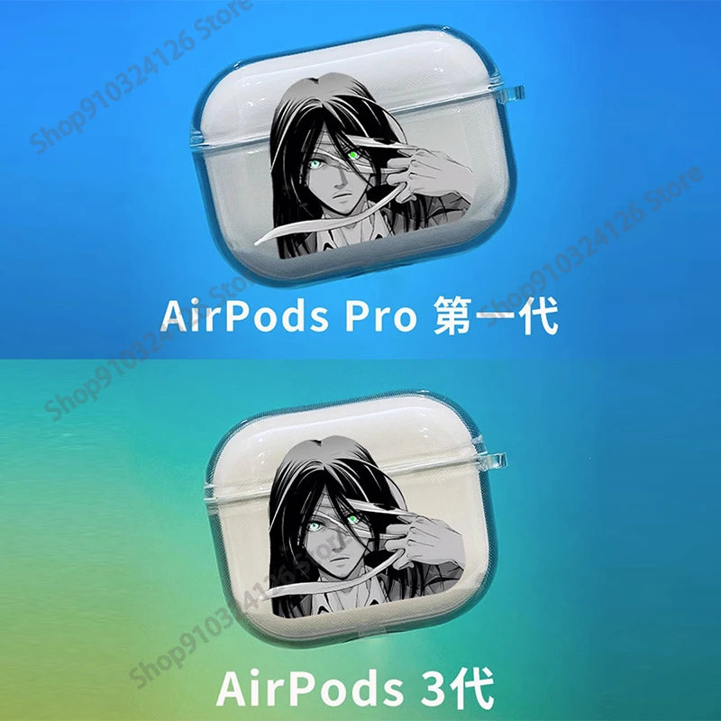 Earphone Case for Airpods 1 2 3 Pro 2 | Bluetooth Headphone Cover | Attack on Titan