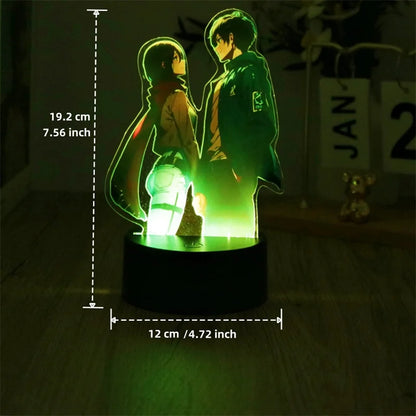 Attack on Titan Figures 3D Lamp LED Night Light | Night Light | Attack on Titan