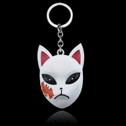 Tanjirou Mask Keychain Fox Mask Keyring | Accessories | Demon Slayer