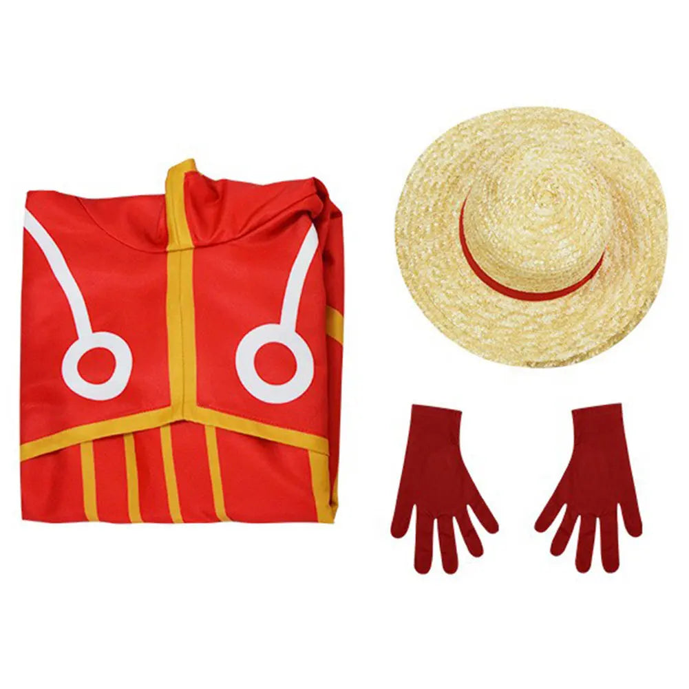 Luffy Cosplay Role Play Hat Gloves | Cosplay Costume | One Piece