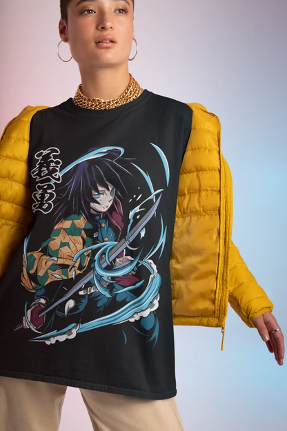 Giyu Tomioka T-Shirt | Demon Slayer Kimetsu No Yaiba Girl Horror | Demon Slayer