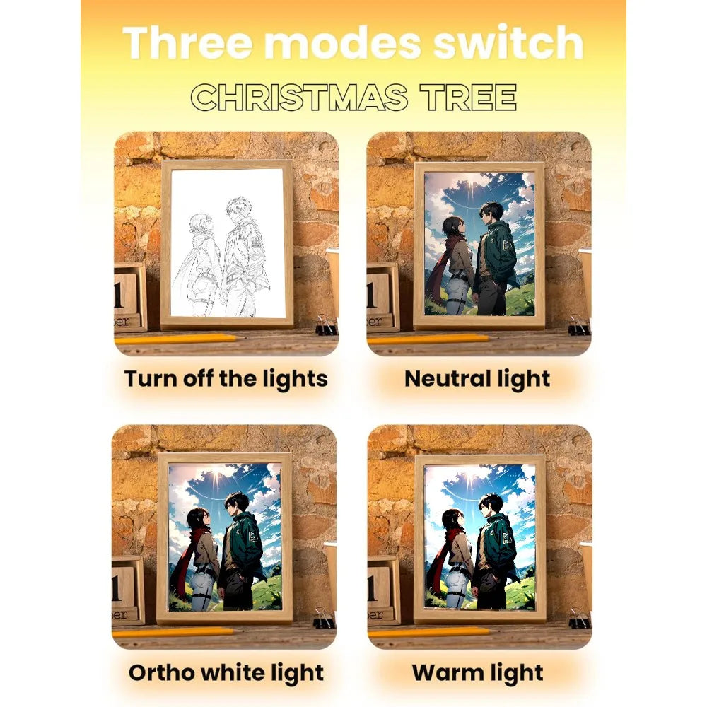 Attack on Titan Light Painting Frame | Night Light | Attack on Titan