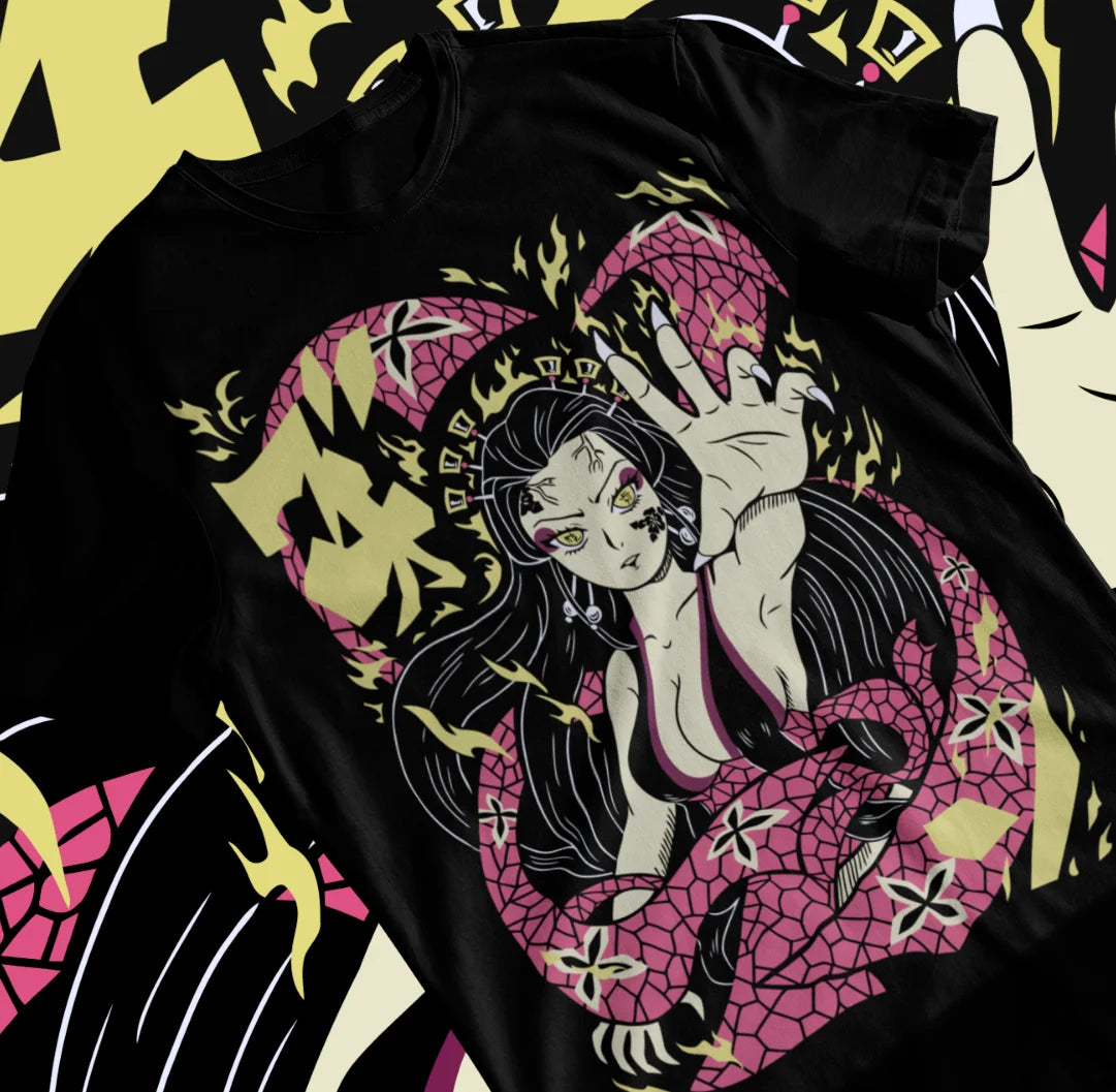 Daki Demon Slayer Manga Kimetsu No Yaiba | Tanjiro Nezuko T-Shirt | Demon Slayer