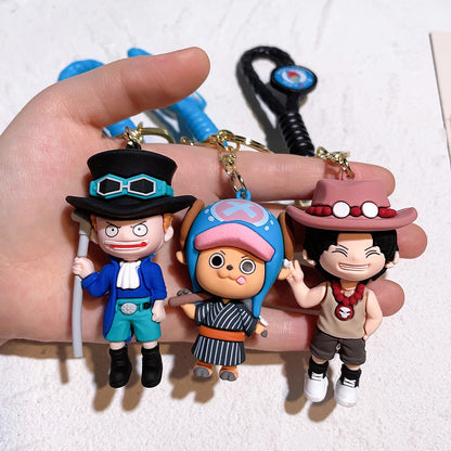 One Piece Figure Keychain Luffy Roronoa Zoro Tony Tony Chopper | Keychain | One Piece