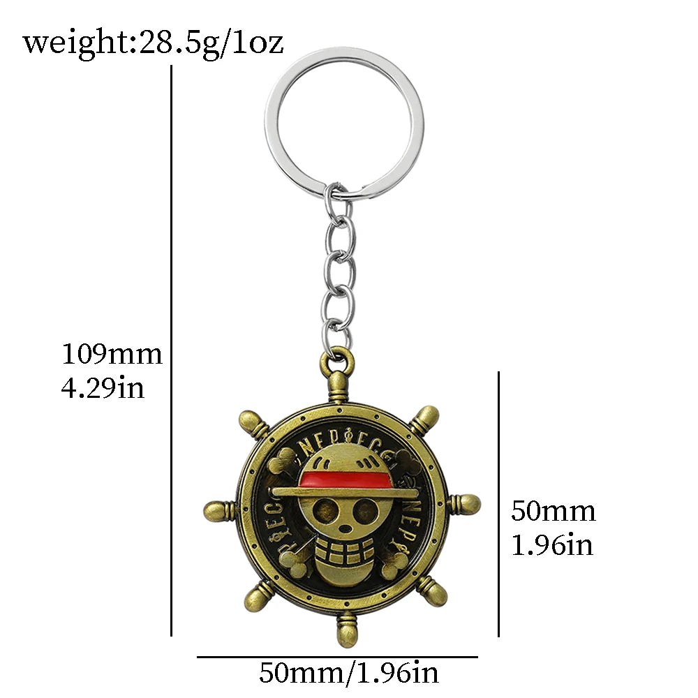 One Piece Luffy Cap Skull Key Rings | Keychain | One Piece