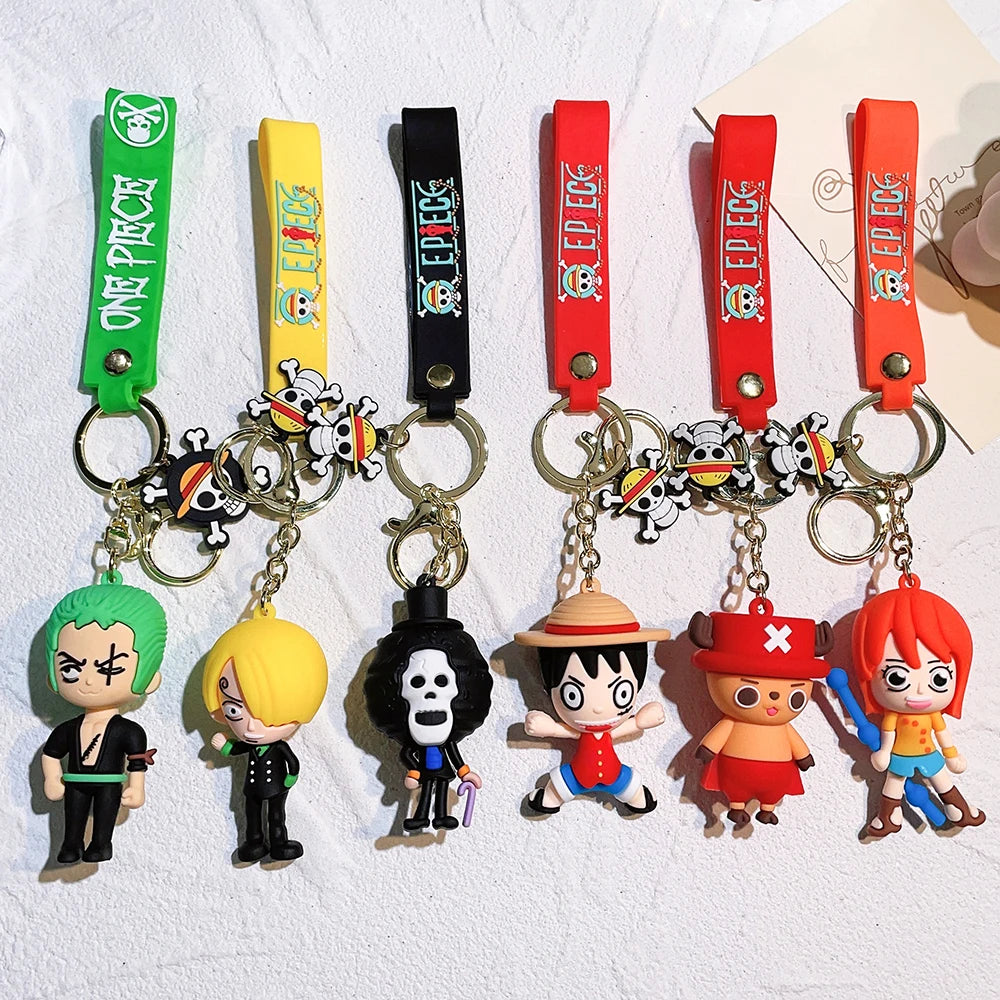 One Piece KeyChain Monkey D. Luffy Roronoa Zoro KeyRing | Keychain | One Piece