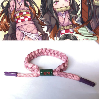 Tanjirou Nezuko Bracelet | Hand-Knitted Bracelet | Demon Slayer