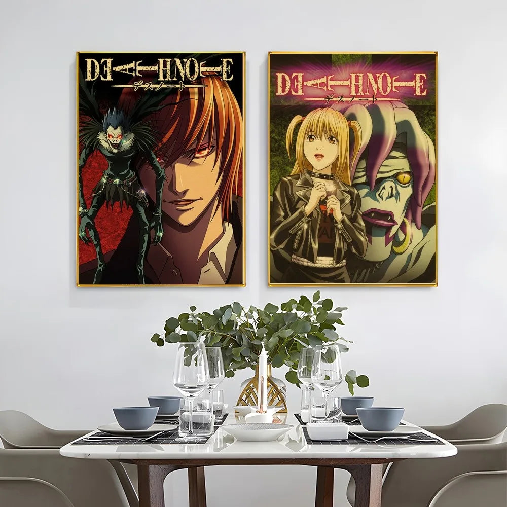 DEATH NOTE Poster Self-adhesive Art | Waterproof Sticker | Death Note